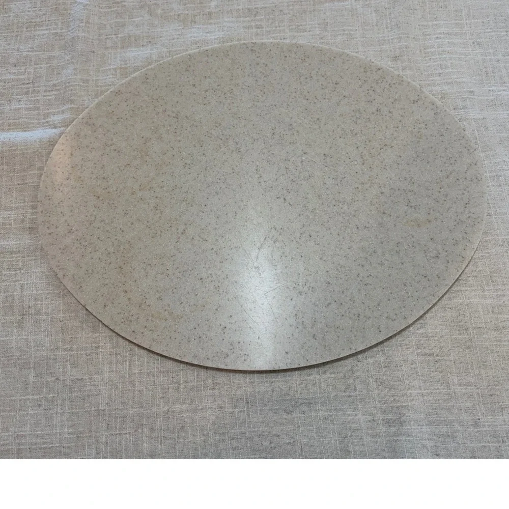 Vintage Oval‎ Speckled Stone Look Cutting Board Serving Platter Beige 14x11